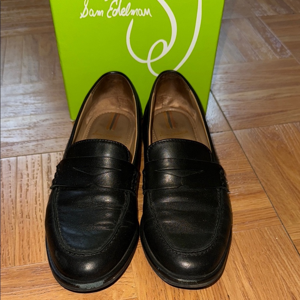 Sam Edelman Black Leather Loafers